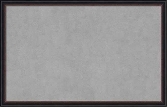 Amanti Art Black Framed Magnetic Board 22x34 Large Vision Board by AmantiArt