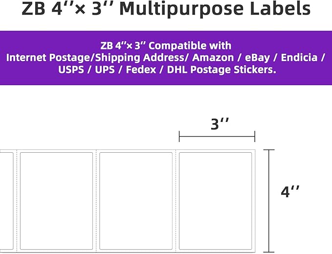 AveneMark 12 Rolls 4" x 3" Direct Thermal Labels - Image 3