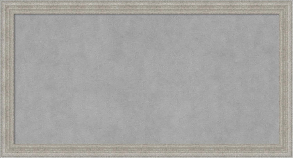 Amanti Art Grey Framed Magnetic Board 14x26 Small Vision Board