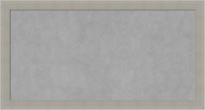 Amanti Art Grey Framed Magnetic Board 14x26 Small Vision Board by AmantiArt
