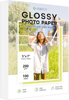 5x7 Photo Paper, Goefun 200GSM/54LB Glossy Inkjet Printer Paper by Goefun