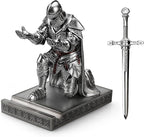 HDMbigmi King's Guard Leader Cloak Warrior Knight Pen Holder Mobile Phone Stand by HDMbigmiHomeDecorations