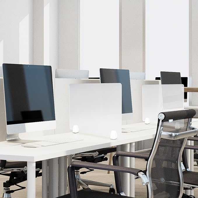 Nisorpa Desk Divider Privacy Panels Acrylic Partitions - Image 6