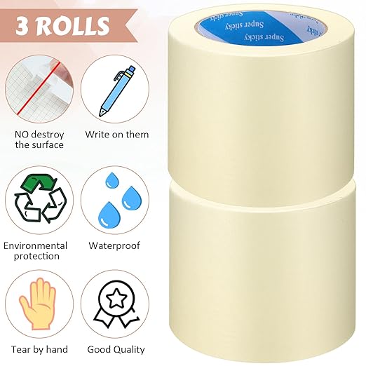 Fainne Masking Tape Bulk General Purpose Masking Painting Tape 55 Yards - Image 3