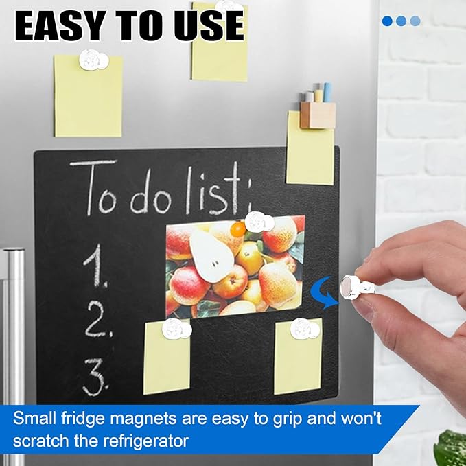 LOVIMAG Fridge Magnets 20Pcs Refrigerator Whiteboard Small Strong Magnet - Image 5