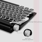 Adventurers Typewriter Style Retro Mechanical Keyboard LED Backlight 83 Keys - Image 3
