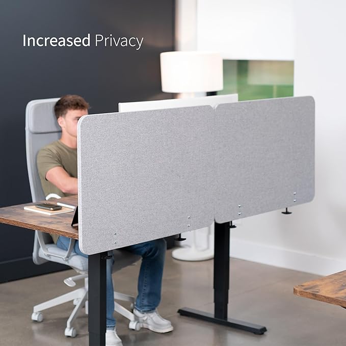 VIVO Clamp-on/Screw-on 71 x 24 inch Privacy Panel System, Sound Absorbing - Image 8