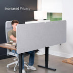 VIVO Clamp-on/Screw-on 71 x 24 inch Privacy Panel System, Sound Absorbing - Image 8