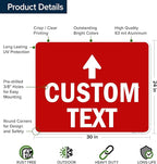 Custom Arrow, Custom Directional Sign, Up Arrow, 24x30 Inches, Rust Free .063 - Image 6