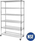 Seville Classics UltraDurable Heavy Duty NSF Solid Steel Wire Rack Storage Unit - Image 9