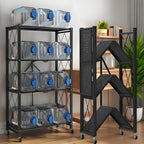 kitchen garage metal shelves, storage shelves organizer, foldable, main product view