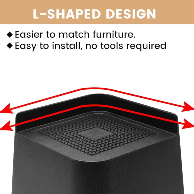 MXMZHXU Bed Risers 2 inch, 3 inch, 4 inch, 6 inch or 8 inch Heavy Duty - Image 4
