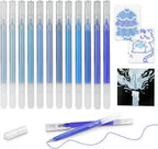 CAISEXILE 12 Blue Glitter Gel Pens Set, 1.0 mm Fine Point by CAISEXILE
