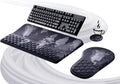 Ospelelf Ergonomic Mouse Pad and Keyboard Stand Wrist Rest Set, Memory Foam