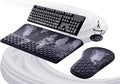 Ospelelf Ergonomic Mouse Pad and Keyboard Stand Wrist Rest Set, Memory Foam by OspelelfOfficeSupplies