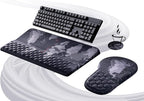 Ospelelf Ergonomic Mouse Pad and Keyboard Stand Wrist Rest Set, Memory Foam by OspelelfOfficeSupplies