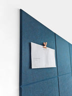 DECORITA Blue Felt Bulletin Board 47"x35" | Large Cork Bulletin Board - Image 2