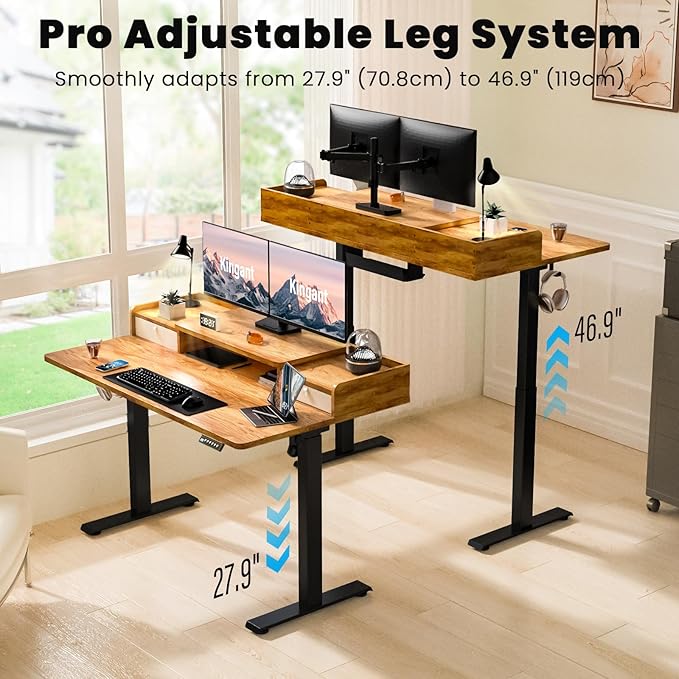 Kingant 55 x 30 Inch Electric Standing Desk - Image 4