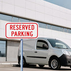 2 Pack Reserved Parking Signs, 12x6Inch Aluminum Reserved Sign, UV Protected - Image 6