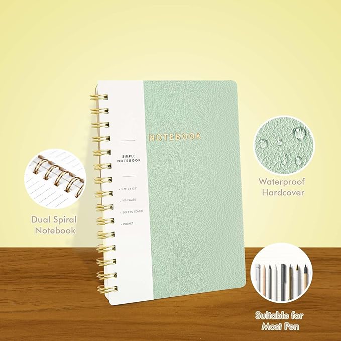 Spiral Notebook-5.75" x 8.125" College Ruled Journal - Image 3