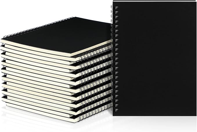 Yahenda 18 Pcs Spiral Notebook Bulk A5 Journal Lined 8.3'' x 5.5'' Writing by Yahenda