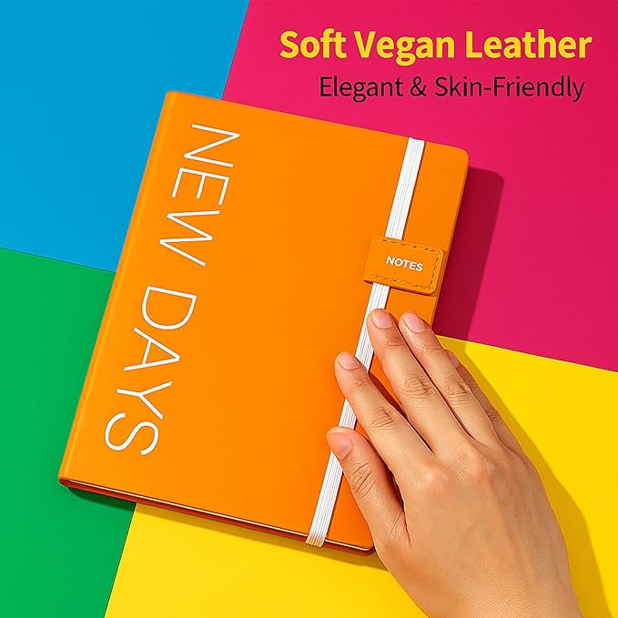 CAGIE Leather Notebook Journal for Men, 100 GSM 256 Pages Lined Journals for - Image 2