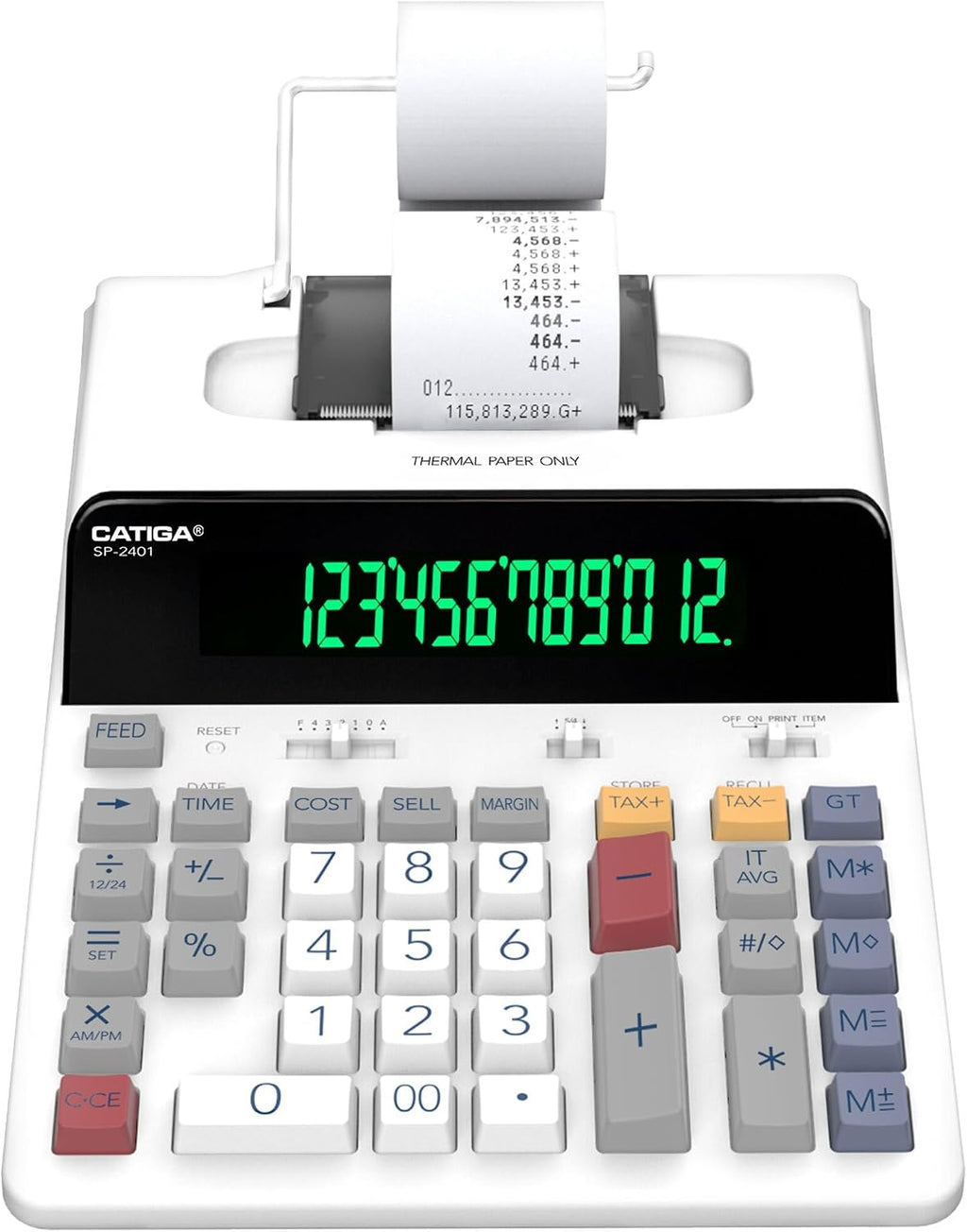 CATIGA 12 Digit Thermal Printing Calculator