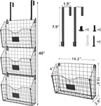 X-cosrack 3-Tier Hanging Wall Files Rack - Image 2