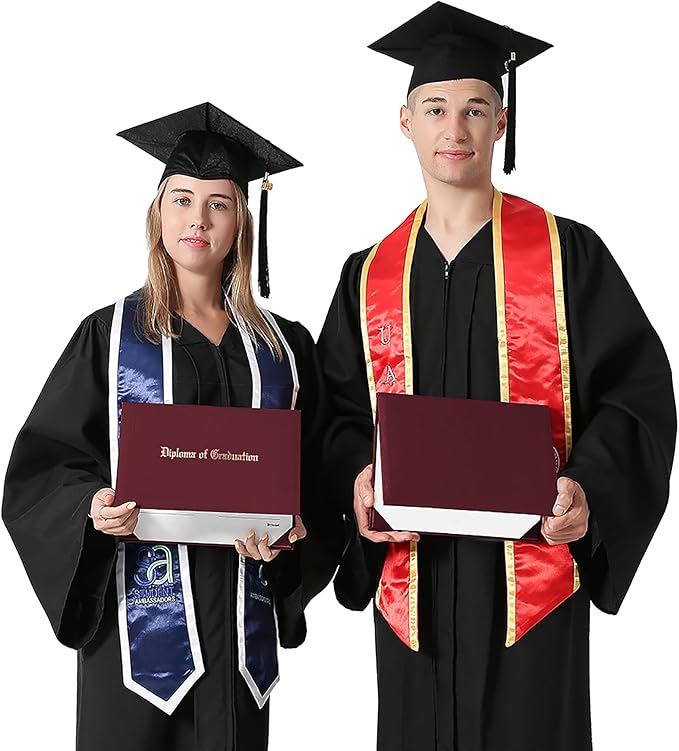GraduationMall 8.5"x11" Smooth Padded Diploma Cover Certificate Holder Maroon - Image 7