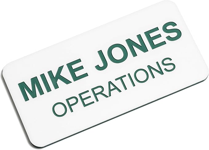 Custom Engraved Name Tag Badges – Personalized Identification by ProvidenceEngraving