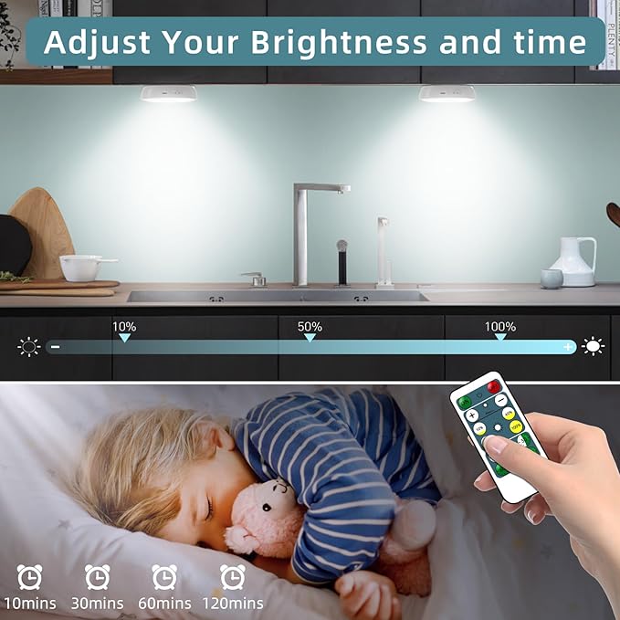 LED Closet Lights Motion Sensor Puck Light - Image 4