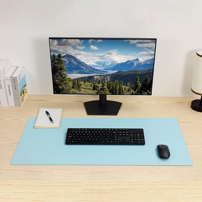 Wolaile Faux Leather Desk Pad Blotter, Waterproof Non-Slip Writing Desk Mat - Image 6