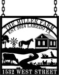 Custom Farmhouse Metal Sign | Personalized Last Name & Established Date Farm