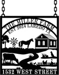Custom Farmhouse Metal Sign | Personalized Last Name & Established Date Farm by HYTSIGN