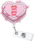 Can You Not Funny Nurse Badge Reel, Cute Retractable ID Card Badge Holders by BVIIE