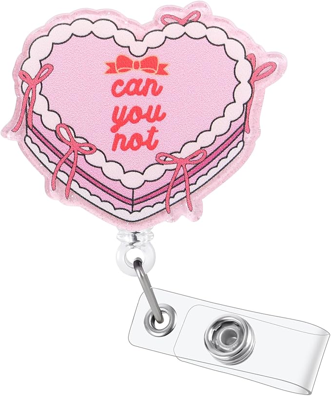 Can You Not Funny Nurse Badge Reel, Cute Retractable ID Card Badge Holders by BVIIE