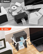 MUNBYN Label Holder for Rolls and Fanfold Labels, Thermal Sticker Holder for - Image 8