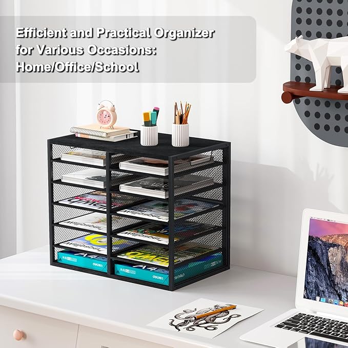 PAG Mass Mail Holder, Adjustable Countertop Literature Organizer, Student - Image 4