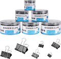 208 PCS Binder Clips Paper Clamps Assorted Sizes, Metal Paper Binder Clip by EFOK