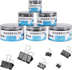 208 PCS Binder Clips Paper Clamps Assorted Sizes, Metal Paper Binder Clip by EFOK