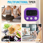 Weewooday 24 Pcs Digital Kitchen Timer Magnetic Timer Bulk On/Off Switch Minute - Image 5