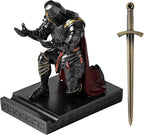NCQIXIAO Medieval Templar Vanguard Officer Knight Pen Holder Pen Stand Desk - Image 2
