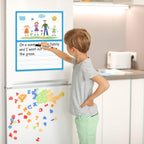 Jumbo Magnetic Draw & Write Paper 21.5x17in Dry Erase Handwriting Lined Paper for Classroom Whiteboard Accessories Writing Chart Page Giant Magnet Notebook Poster Graduation Supplies Teacher Must Have