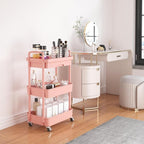 Calmootey 3-Tier Rolling Utility Cart - Image 2