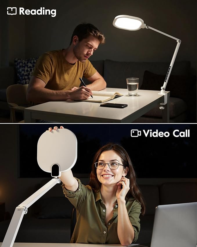 LitONES Led Desk Lamp with Clamp, 1200LM Dimmable Home Office Desktop Light - Image 2