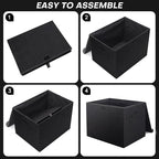 Bagnizer Large 17" 42 Quarts Collapsible Stackable Storage Bins - Image 3