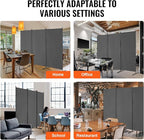 VEVOR Room Dividers, 3 Panel Room Divider, Folding Privacy Screen and Portable - Image 6