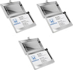 Stephanie Imports Set of 3 Slim & Minimalist Metal Business Card Holder Unisex - Image 3