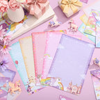 TaoBary 160 Pcs Stationery Paper Set 50 Double Sided Stationery Papers - Image 5