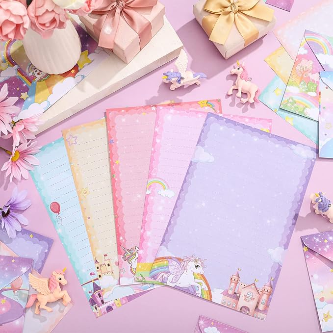 TaoBary 160 Pcs Stationery Paper Set 50 Double Sided Stationery Papers - Image 5